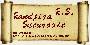 Ranđija Šućurović vizit kartica